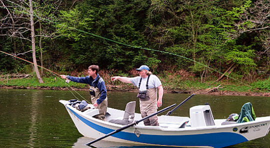 Fly Fishing Guide Service upper Delaware river fly fishing guide Jerry Hadden.